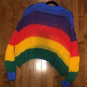 Rainbow Loose Knit Sweater